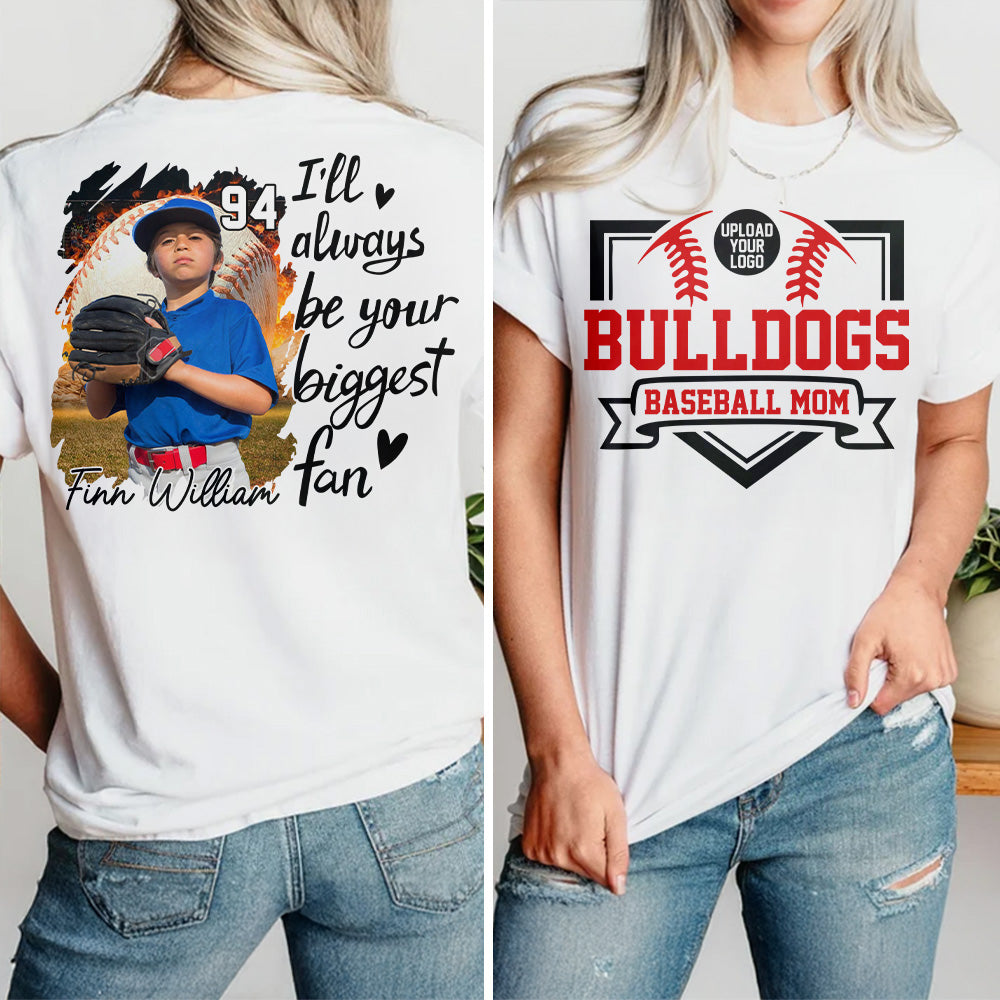 Custom Photo Baseball Game Day Baseball Shirt Gift For Baseball Lovers - Personalized Gift For Baseball Mom Tu24