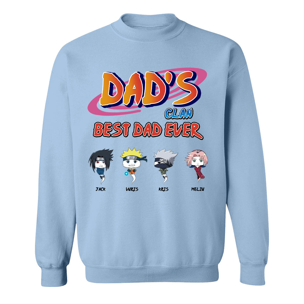 Custom Dad's Clan Best Dad Ever Shirt - Gifts For Dad Shirt, Gift For Father's Day L0411 T24