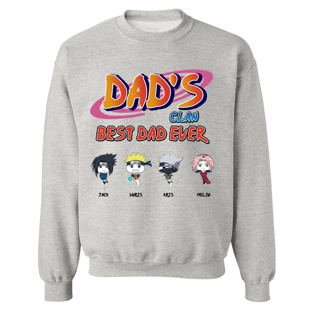 Custom Dad's Clan Best Dad Ever Shirt - Gifts For Dad Shirt, Gift For Father's Day L0411 T24