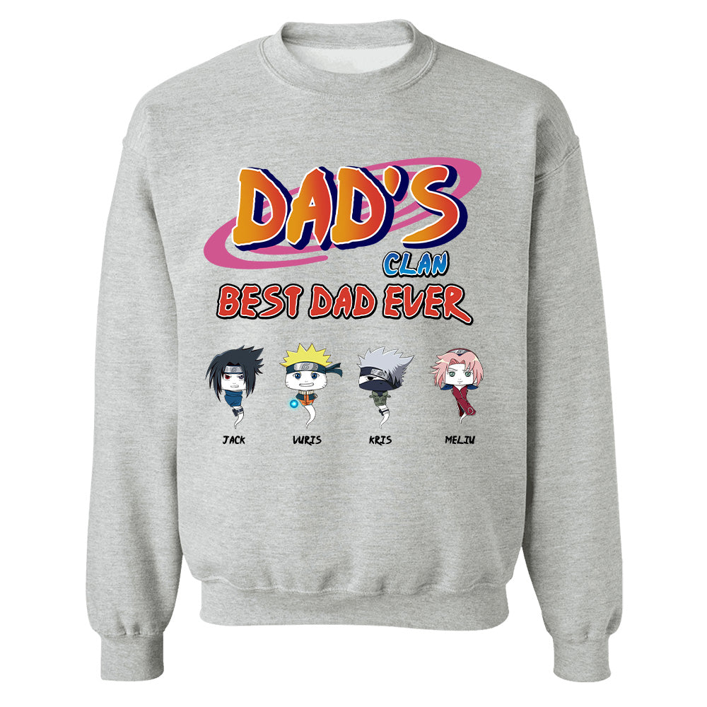 Custom Dad's Clan Best Dad Ever Shirt - Gifts For Dad Shirt, Gift For Father's Day L0411 T24