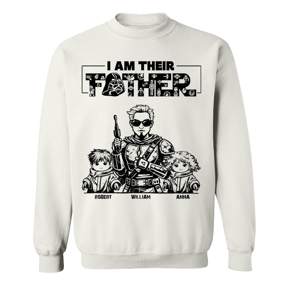 I Am Their Father - Personalized Vintage Style Shirt For Dad Father's Day 2026 NA04 Hv01