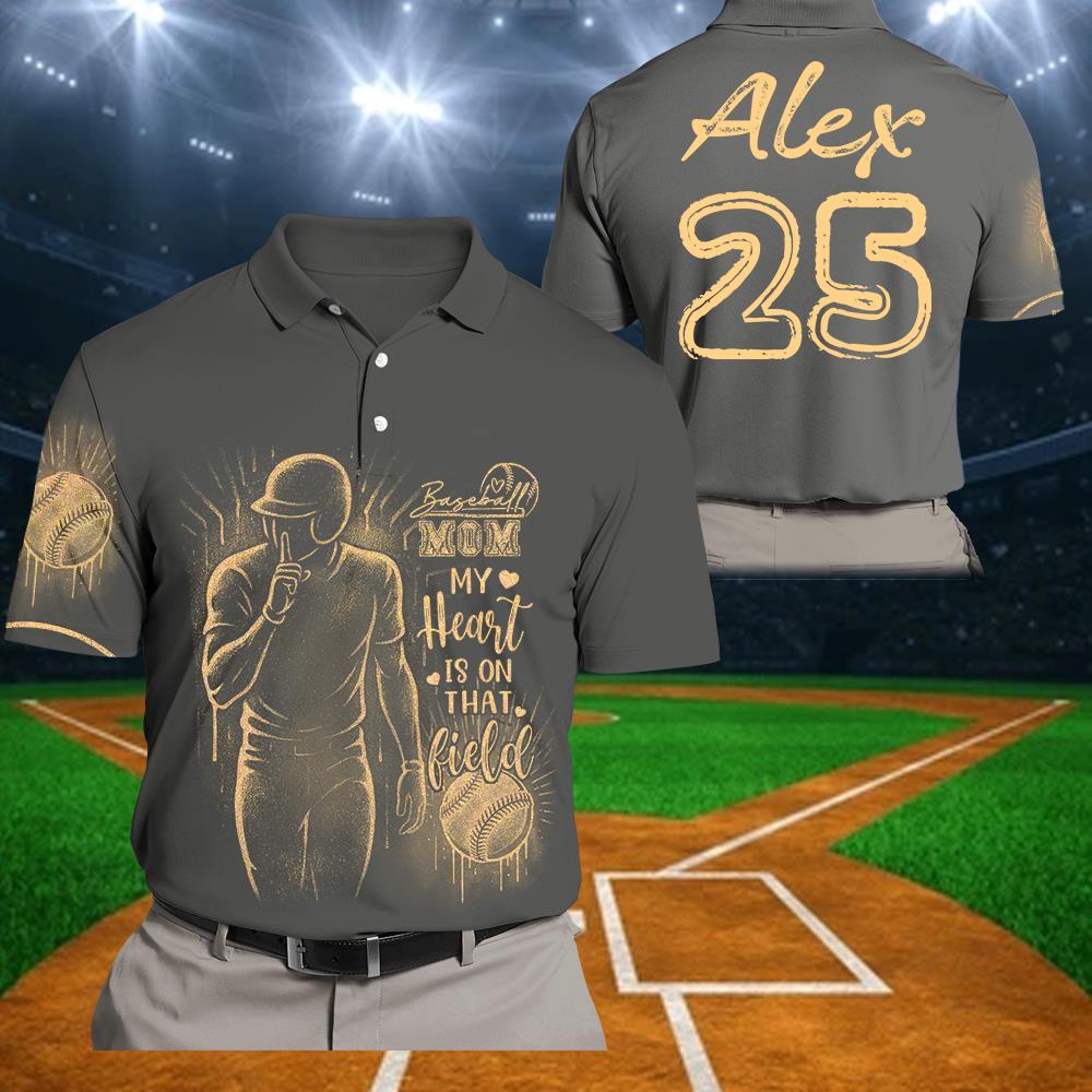 I Will Always Be Your Biggest Fan Personalized Bleach Style Baseball Shirt For Baseball Mom