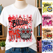 Custom Cheer Team Mascot, Mascot Neon Striped Shirt L0411 Nh00