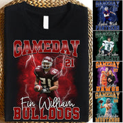 Football Game Day Personalized Shirt Custom Photo Vintage Football Shirt Gift For Football Player