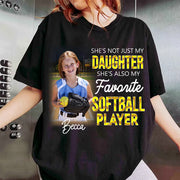 He's Not Just My Grandson He's Favorite Softball Player - Personalized Shirt Tu20