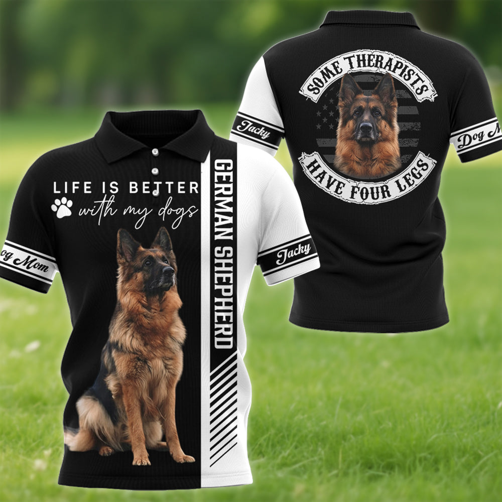 Life Is Better With My Dog Persionalized Custom Photo All Over Print Shirt Gift For Dog Lovers Tu24 Hv01