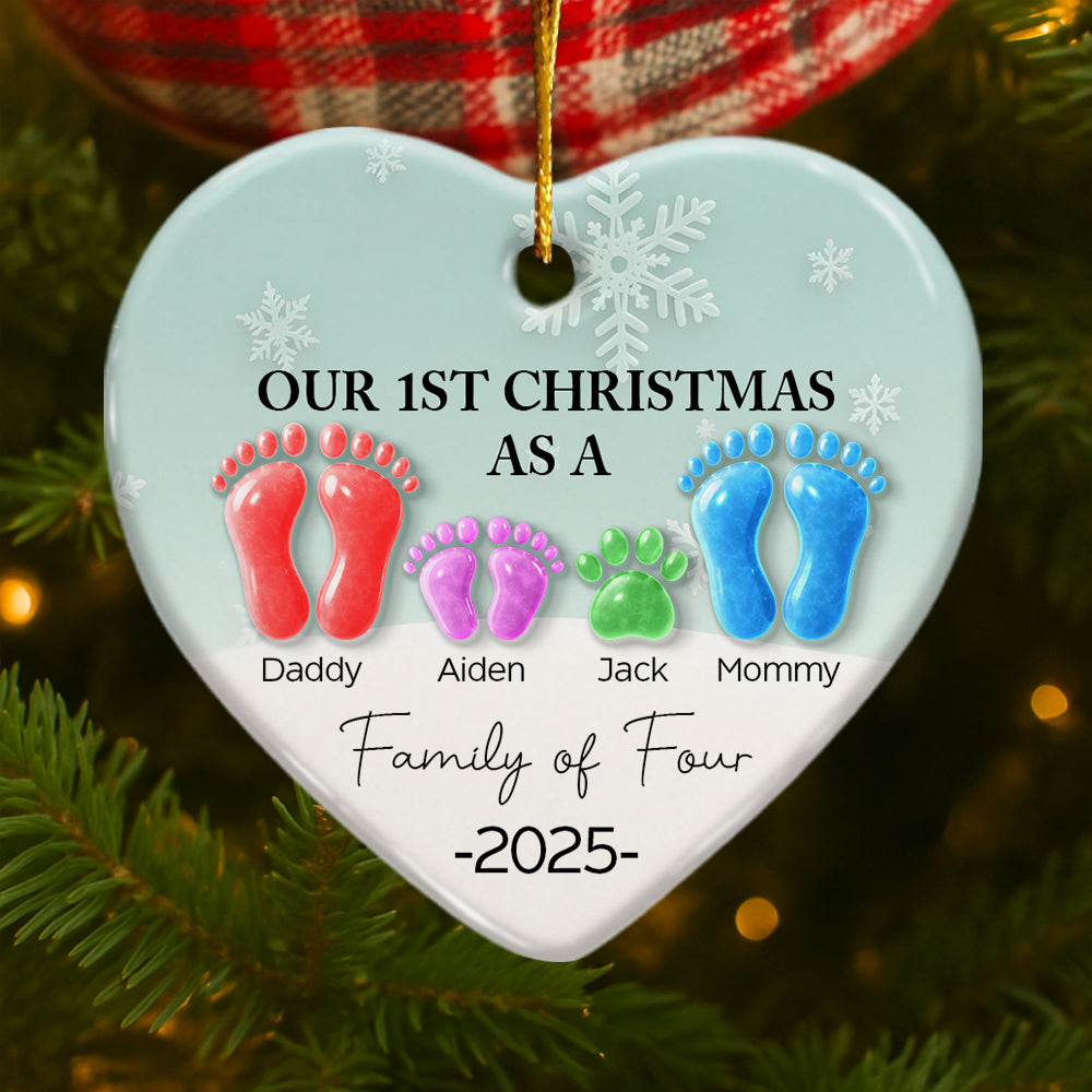Our 1st Christmas As A Family - Christmas Ornament NA04 VH01