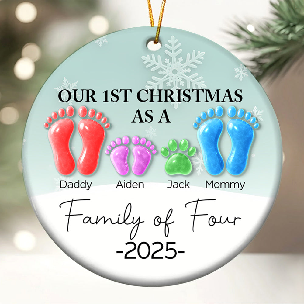 Our 1st Christmas As A Family - Christmas Ornament NA04 VH01