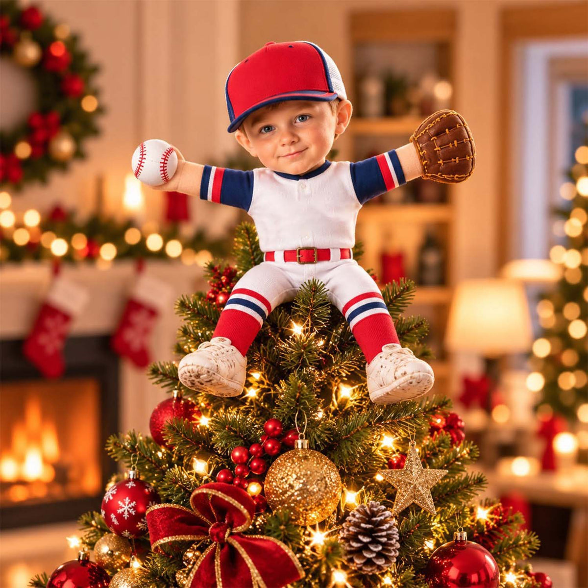 Personalized Baseball Squishy Toy Poseable Plush Doll, Funny Gift For Sport Lovers NA04 Pt99 NT01