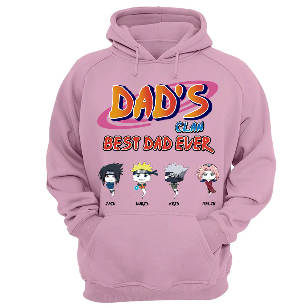 Custom Dad's Clan Best Dad Ever Shirt - Gifts For Dad Shirt, Gift For Father's Day L0411 T24