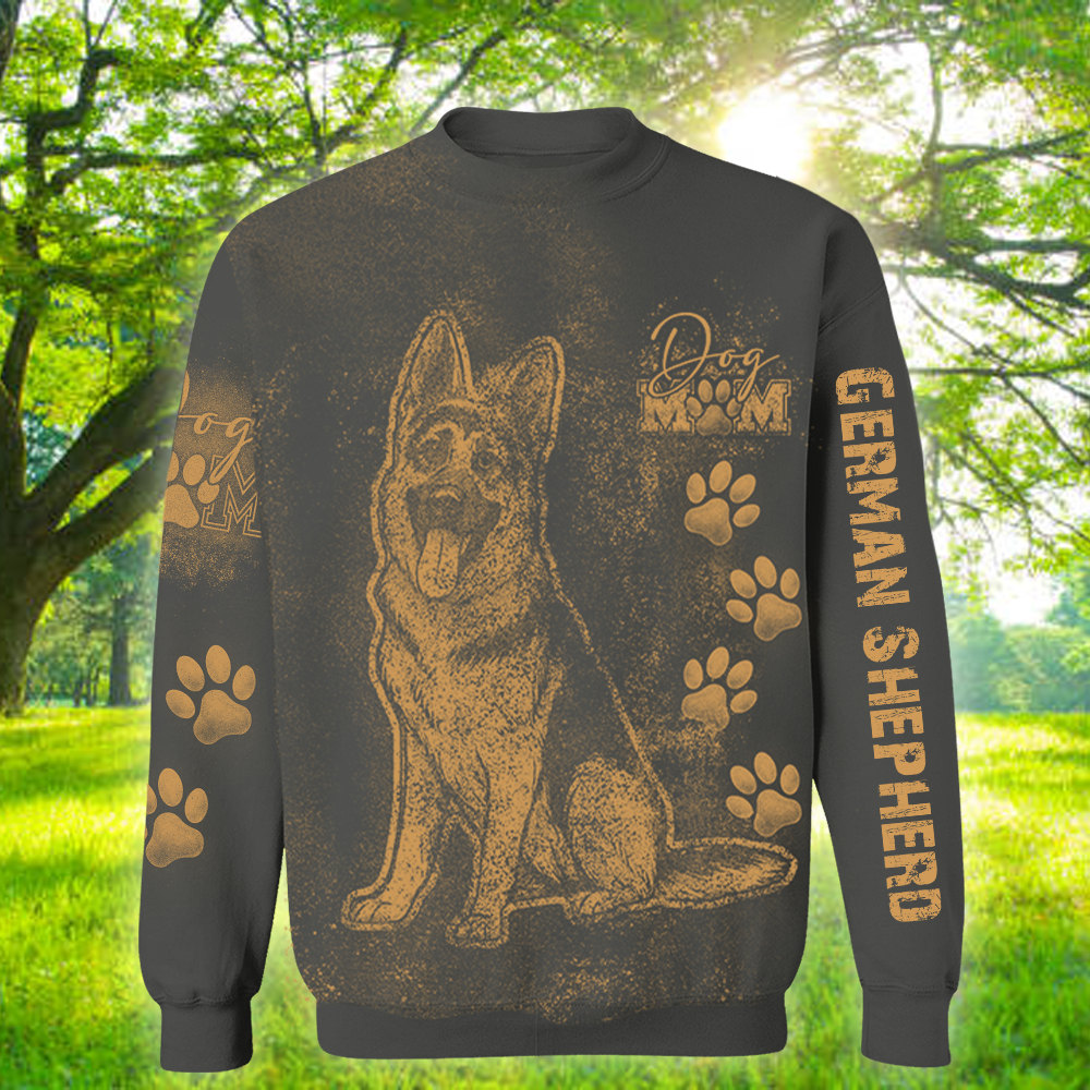Personalized German Shepherd Bleach Style Dog Mom Shirt For Dog Lovers Nh00