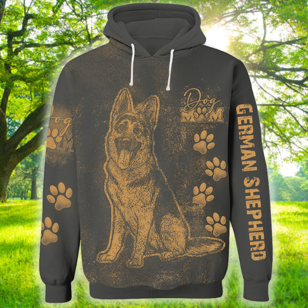 Personalized German Shepherd Bleach Style Dog Mom Shirt For Dog Lovers Nh00