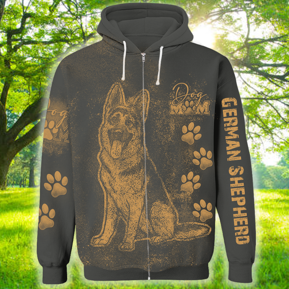 Personalized German Shepherd Bleach Style Dog Mom Shirt For Dog Lovers Nh00