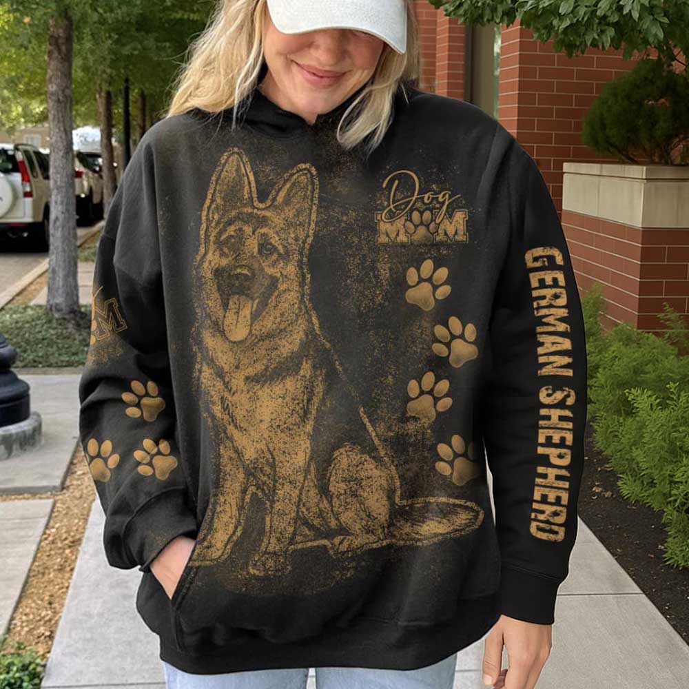 Personalized German Shepherd Bleach Style Dog Mom Shirt For Dog Lovers Nh00