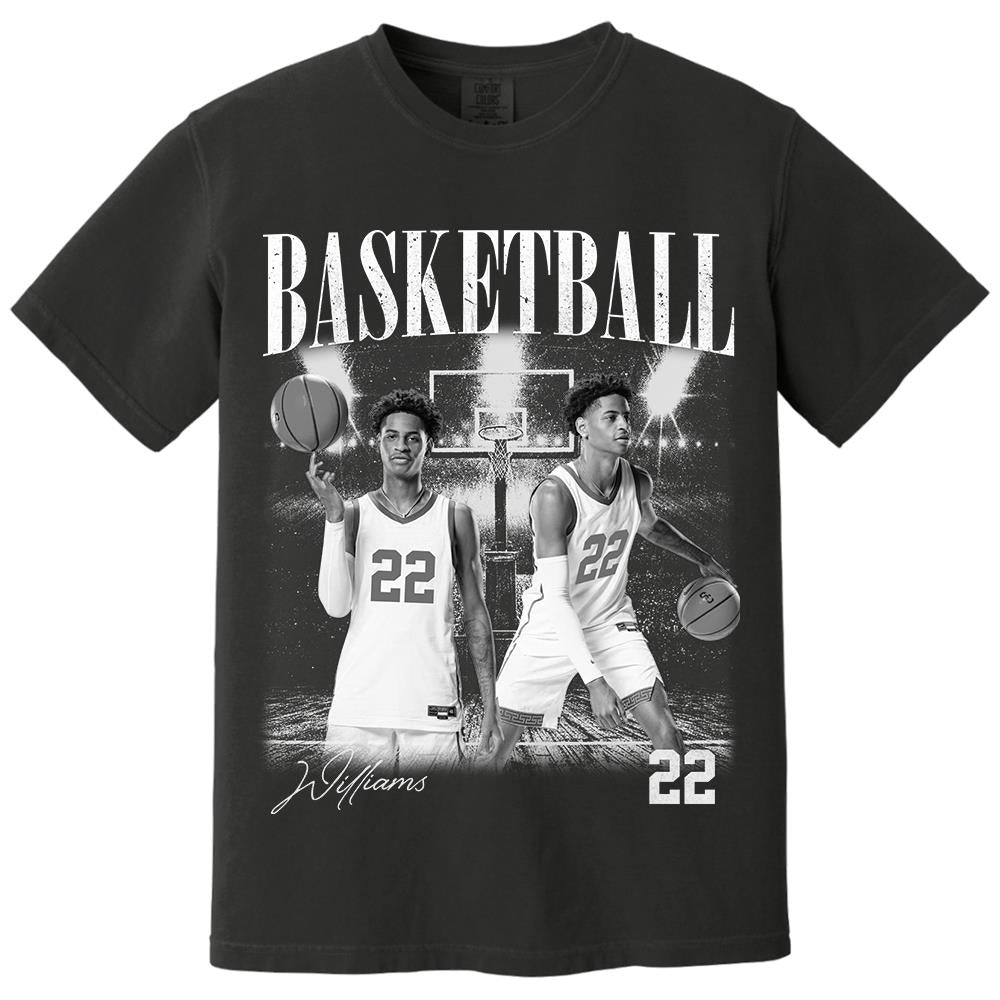 Basketball Gameday Vintage Shirt, Washed Tee Retro Bootleg Shirt For Basketball Players Tu24 Hv01