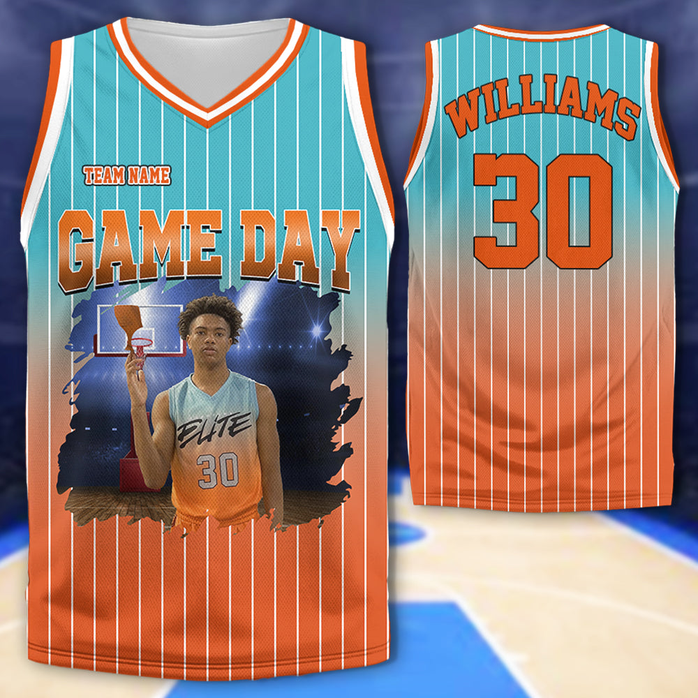 Game Day Basketball Persionalized Basketball Jersey Shirt Gift For Basketball Lovers Vr2 Tu24 Li29