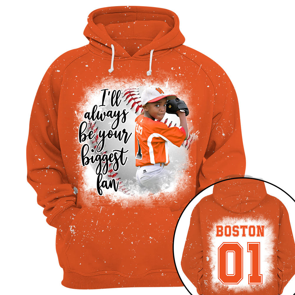 I'll Always Be Your Biggest Fan Personalized Shirt Custom Photo Player Sport Mom Shirt K1702