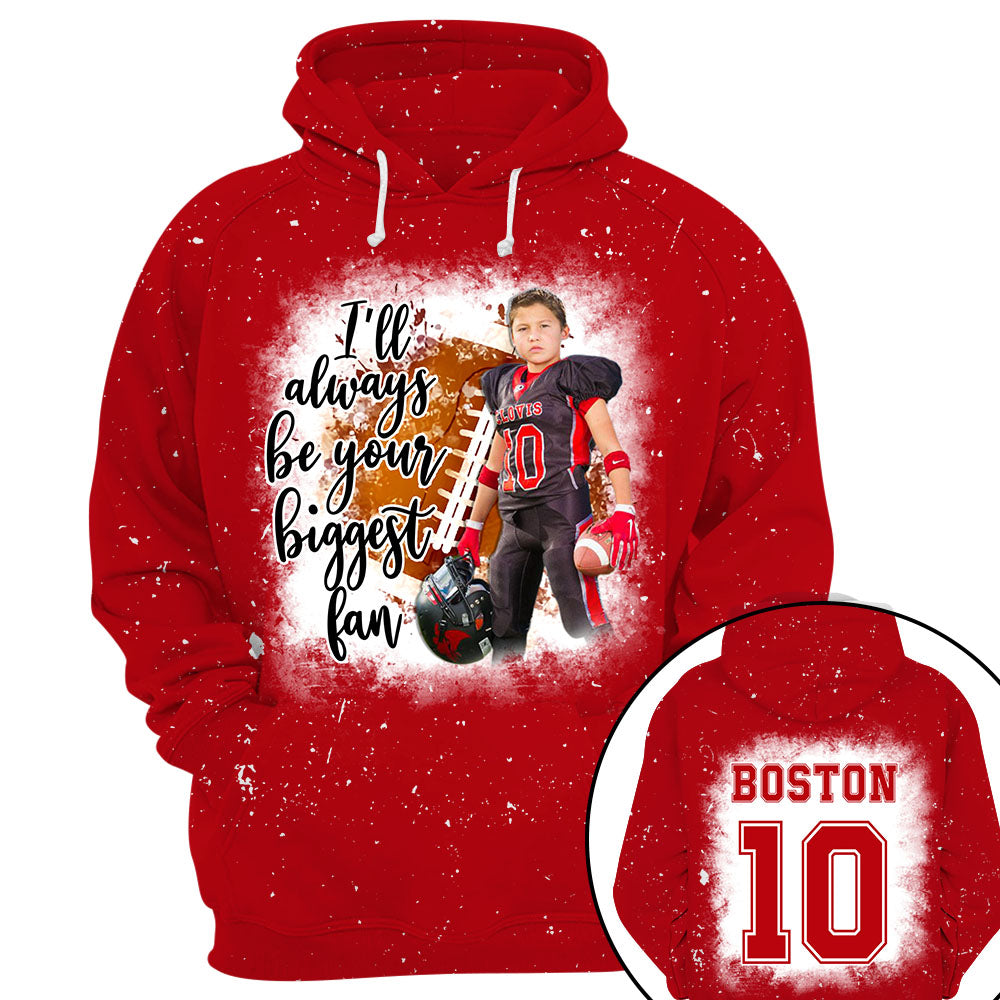 I'll Always Be Your Biggest Fan Personalized Shirt Custom Photo Player Sport Mom Shirt K1702