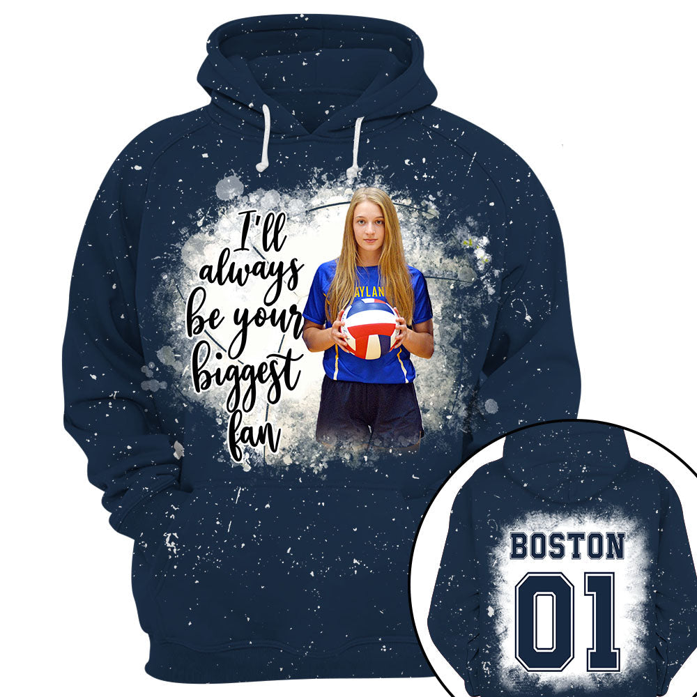 I'll Always Be Your Biggest Fan Personalized Shirt Custom Photo Player Sport Mom Shirt K1702