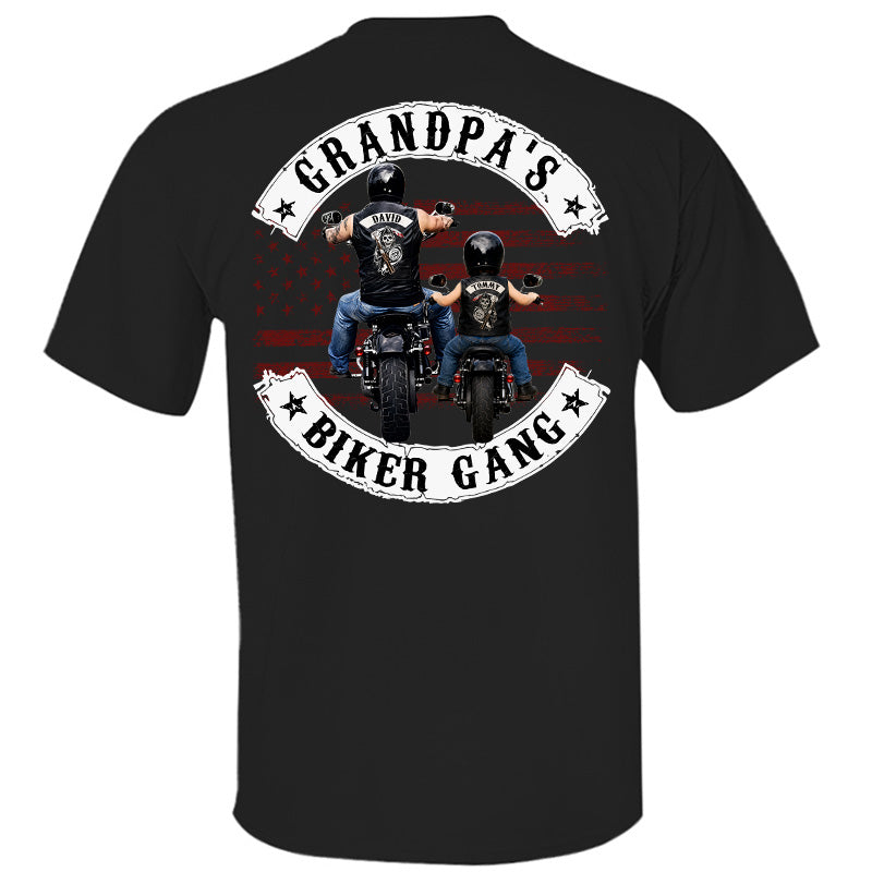 Grandpa’s Biker Gang Shirt - Personalized Gift For Dad, Grandpa Pt99