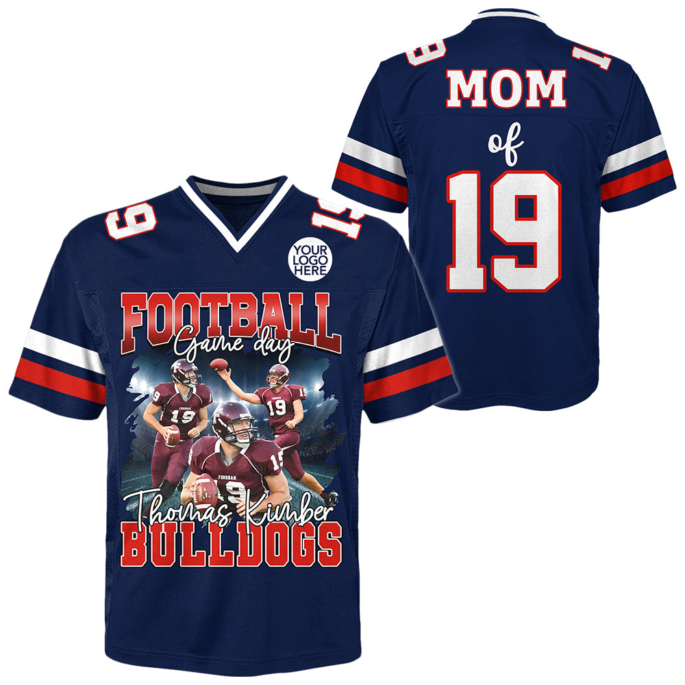 Football Game Day Personalized Football Jersey Shirt Custom Your Photo Gift For Sport Player Tu24 Hv01