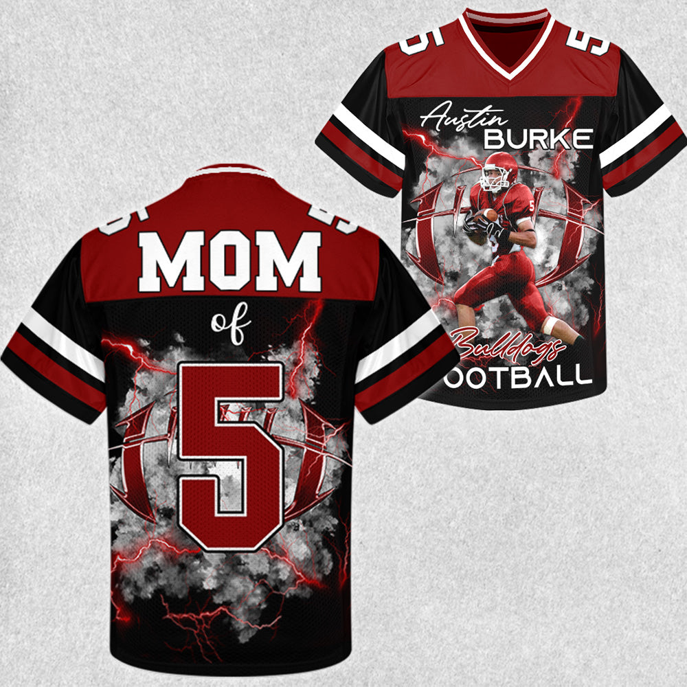 Personalied Football Jersey Shirt For Football Family Custom Photo Game Day Family Shirt H2511