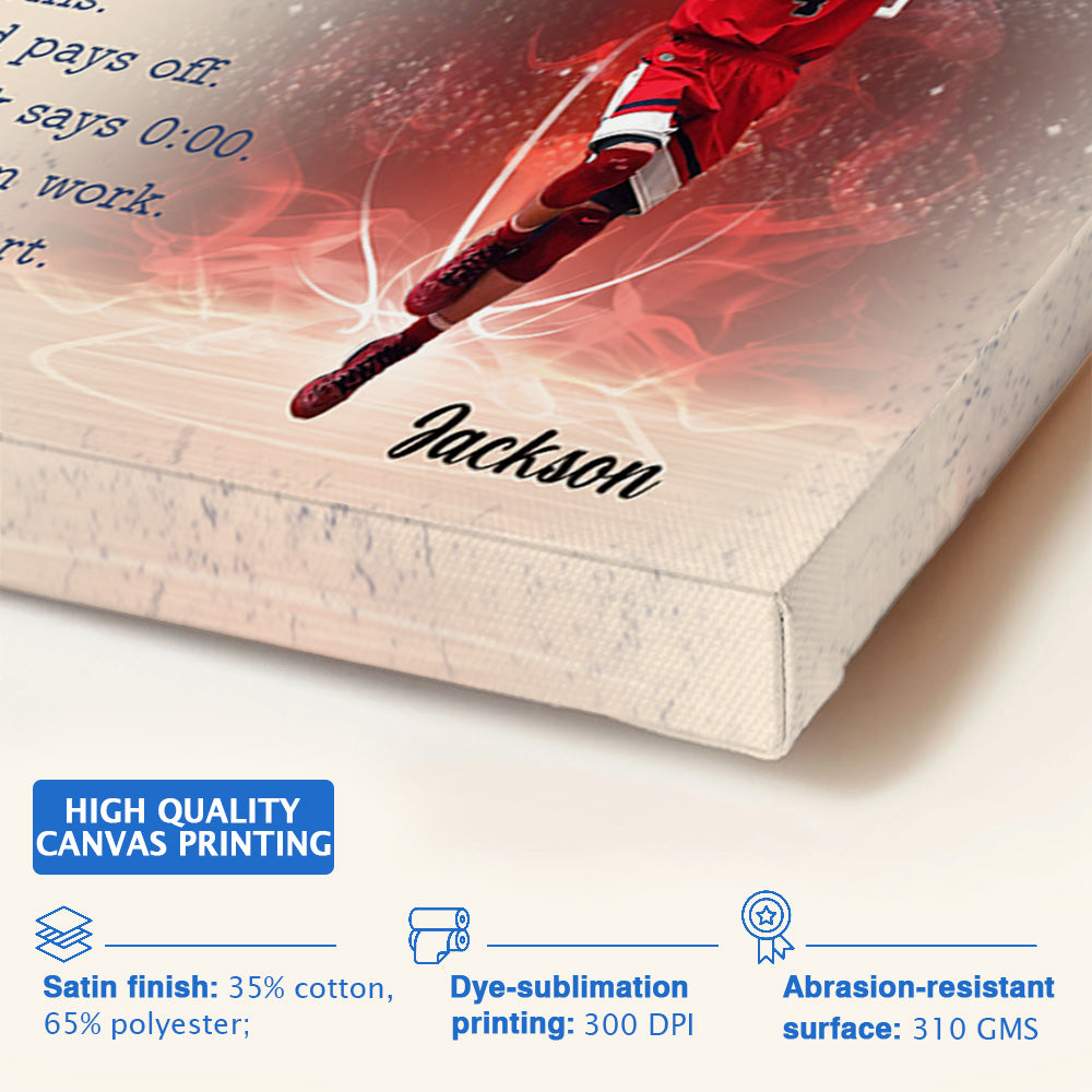 Basketball Life Lessons - Personalized Photo Player Poster, Canvas -NV01