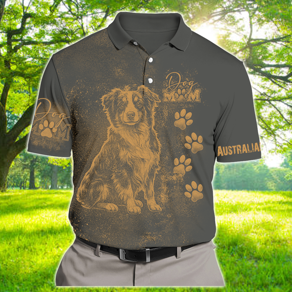 Personalized Australian Shepherd Bleach Style Dog Mom Shirt For Dog Lovers Nh00