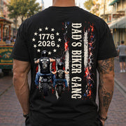 Custom Grandpa’s Biker Gang Shirt - Personalized Gift For Dad, Grandpa Nh00