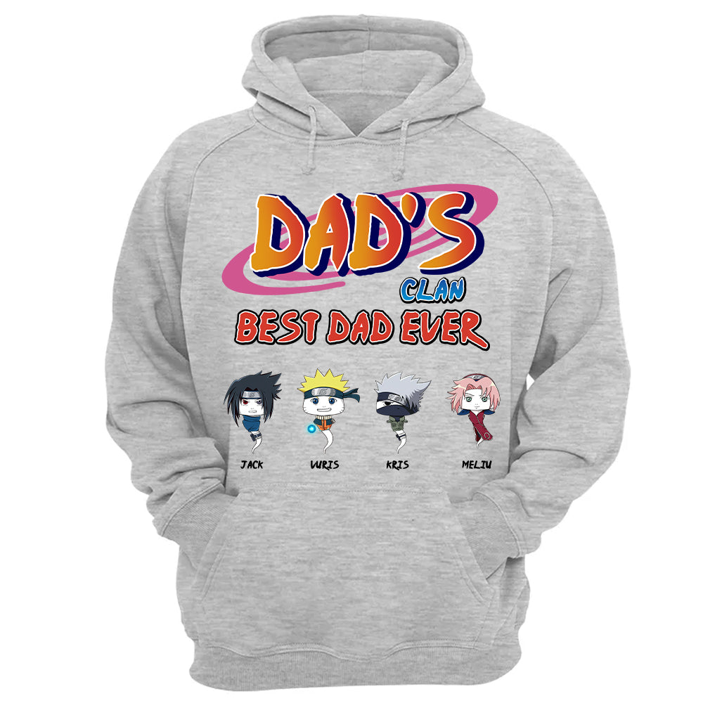 Custom Dad's Clan Best Dad Ever Shirt - Gifts For Dad Shirt, Gift For Father's Day L0411 T24