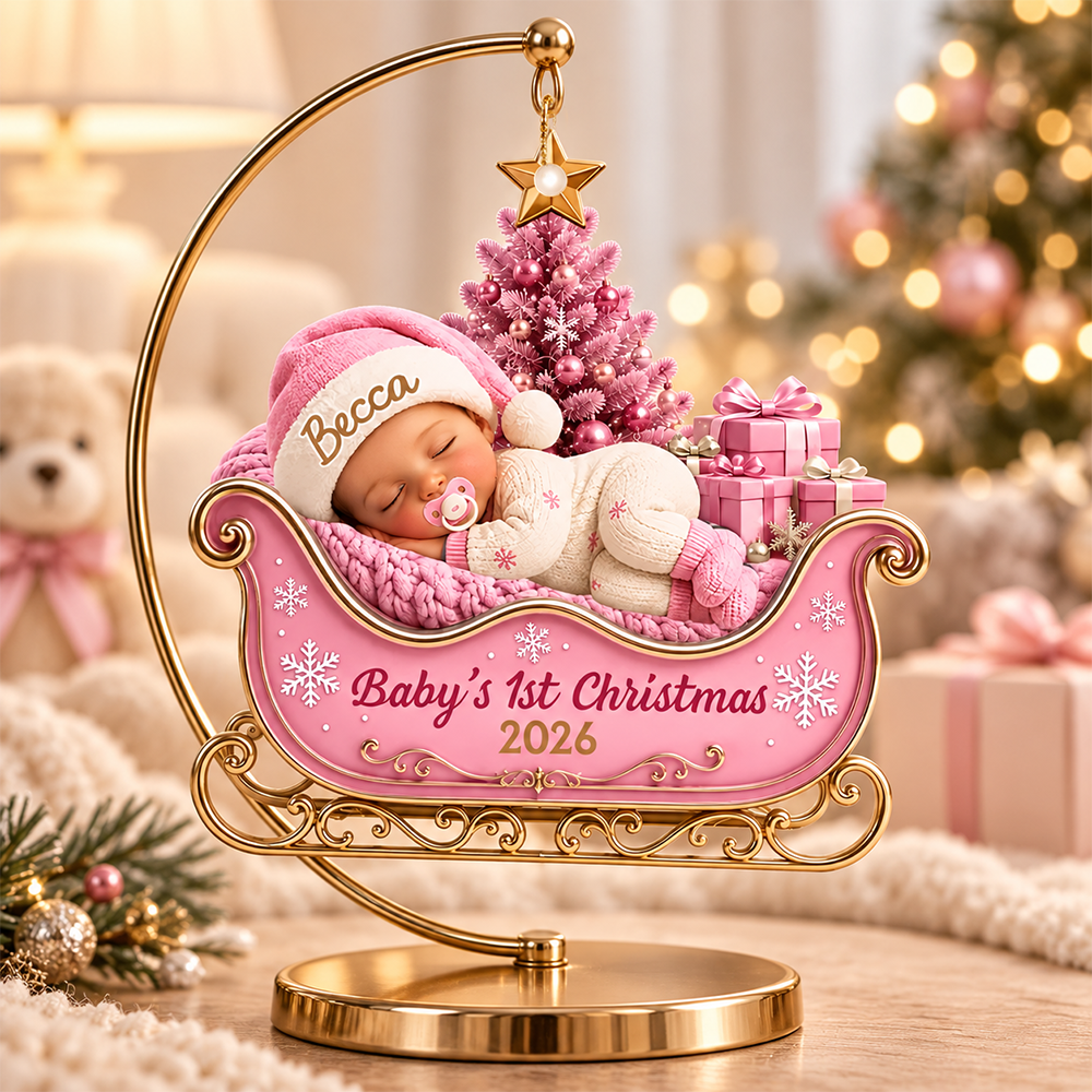 Personalized Baby’s First Christmas Ornament, Precious Little Bundle Of Joy T24