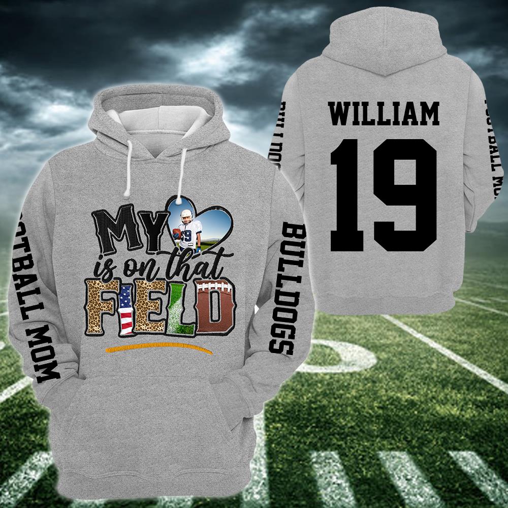 My Love Is on that Field All Over Print Shirt Gift For Football Mom Tu24 Nh00