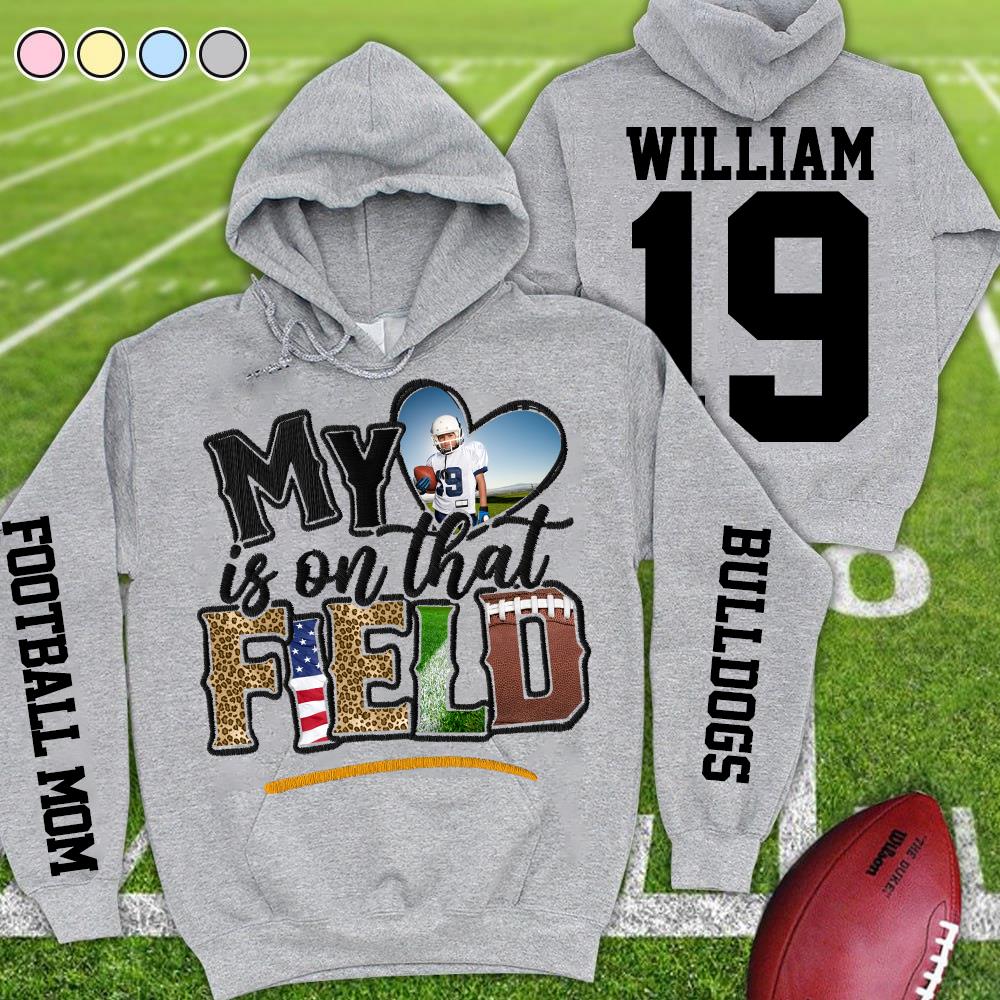 My Love Is on that Field All Over Print Shirt Gift For Football Mom Tu24 Nh00