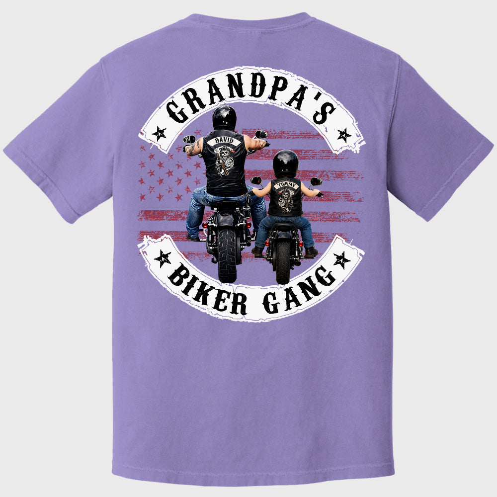 Grandpa’s Biker Gang Shirt - Personalized Gift For Dad, Grandpa Pt99
