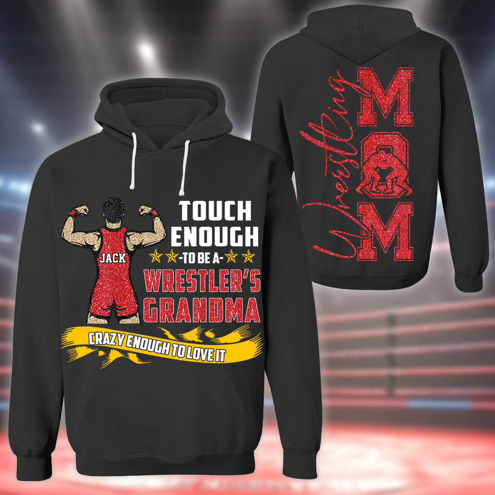 Tough Enough To Be A Wrestler's Mom Personalized Shirt Gift For Sport Wrestling Mom Grandma Tu24 Hv01
