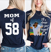 Custom Photo Baseball Player I Will Always Be Your Biggest Fan Personalized Softball Shirt Gift Baseball Mom Baseball Dad GameDay