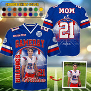Custom Photo Gameday Football Jersey Game Day Shirt Gift For Football Lovers Tu24 Pt99