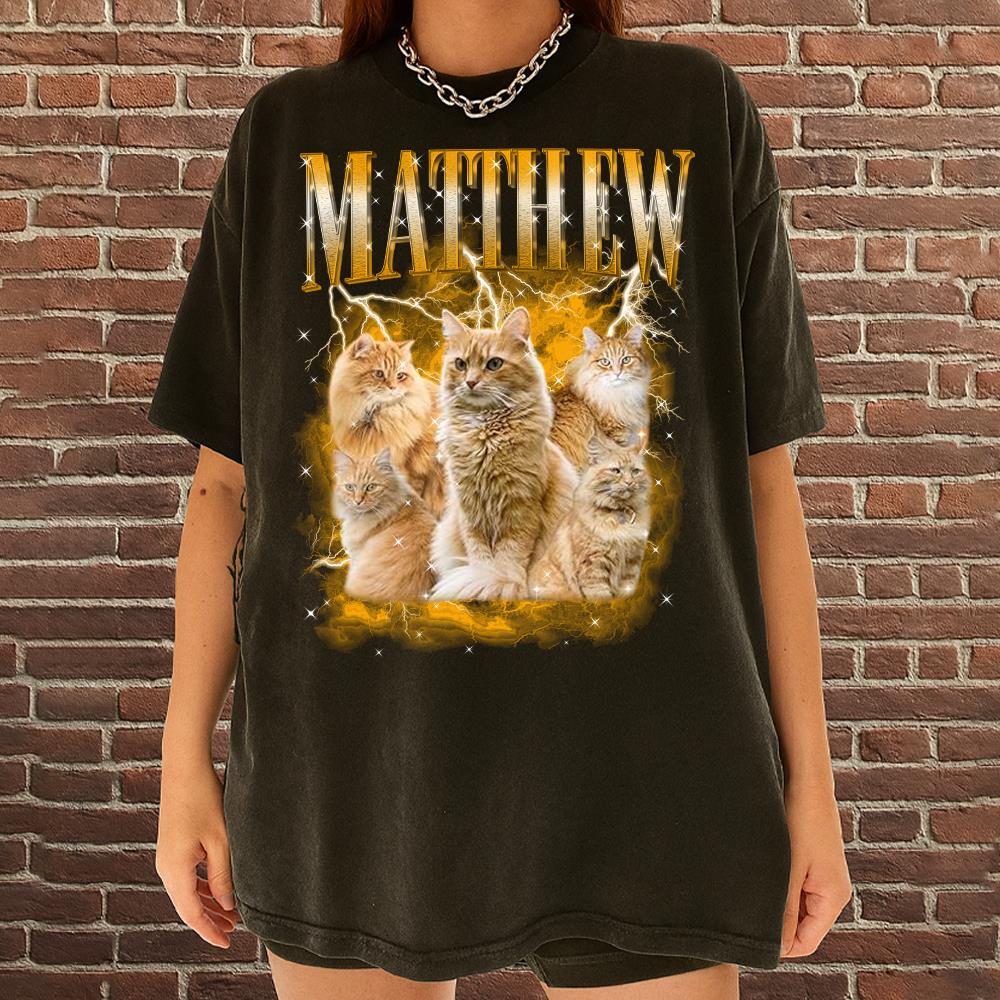 Custom Your Own Bootleg Rap Shirts for Boyfriend Girlfriend Face Shirt with Photo Gift for Him Her Pet Lovers Nh00