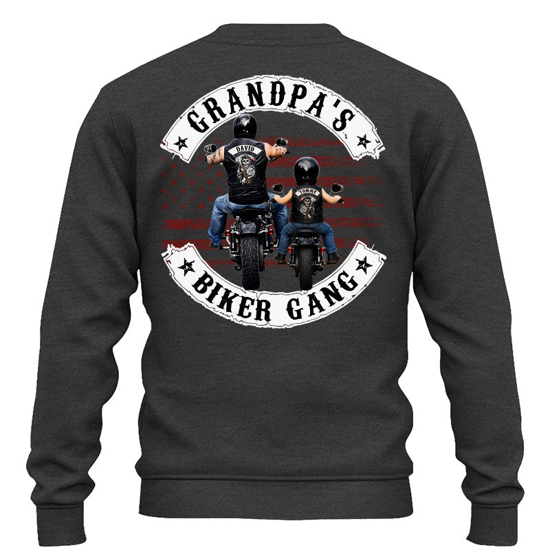 Grandpa’s Biker Gang Shirt - Personalized Gift For Dad, Grandpa Pt99