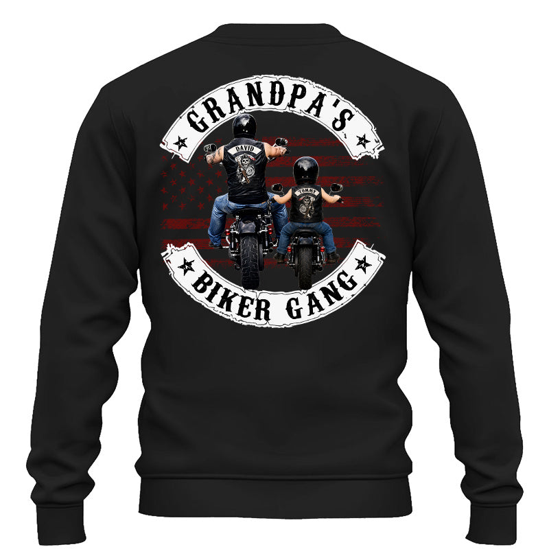 Grandpa’s Biker Gang Shirt - Personalized Gift For Dad, Grandpa Pt99