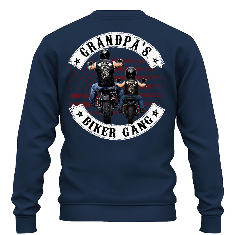 Grandpa’s Biker Gang Shirt - Personalized Gift For Dad, Grandpa Pt99