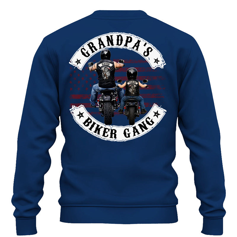 Grandpa’s Biker Gang Shirt - Personalized Gift For Dad, Grandpa Pt99