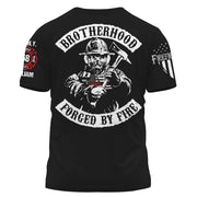 Personalized Shirt Brotherhood Forged By Fire Gift For Firefighter For Firemen K1702 Trhn