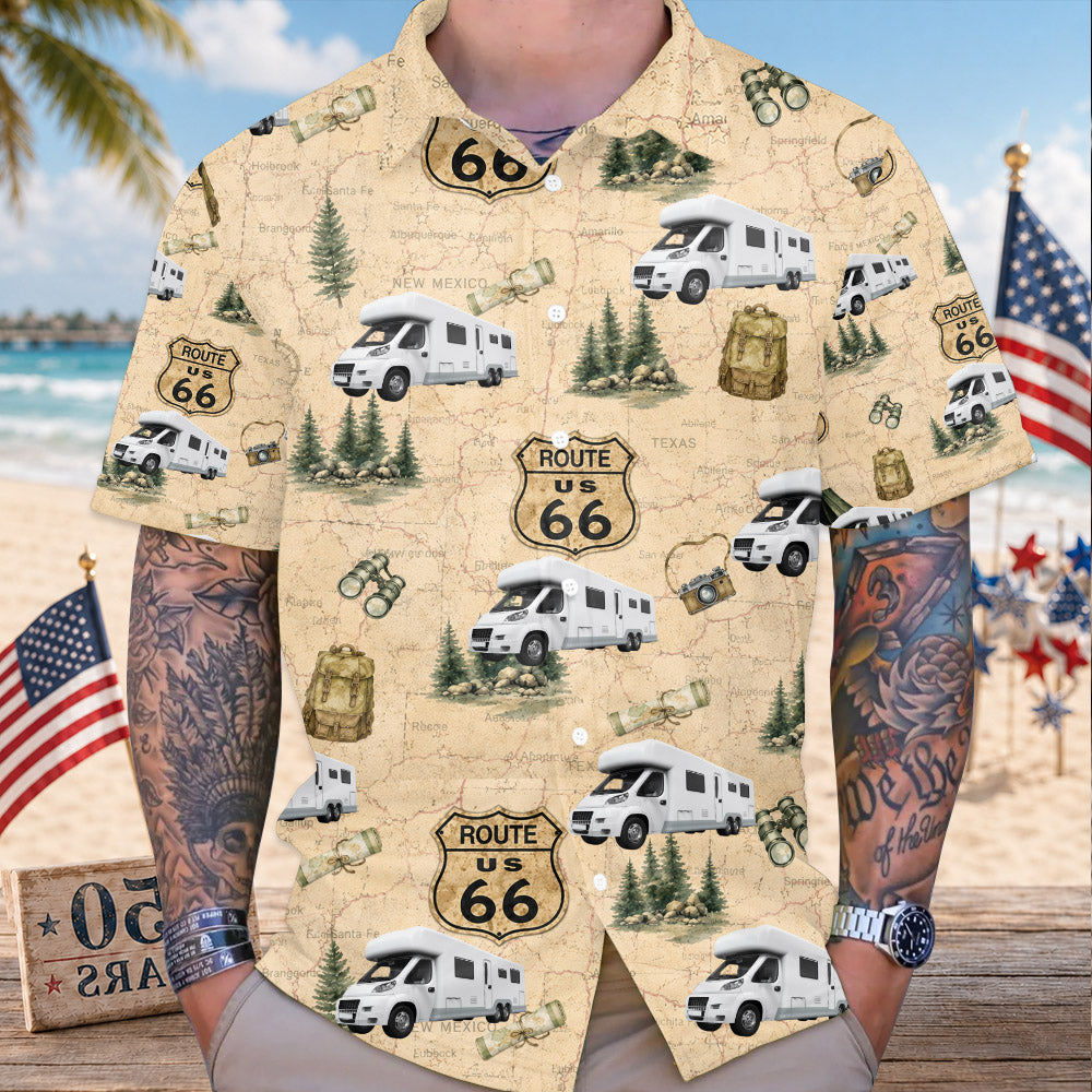 Home is Where I Park It, Personalized Camping Car Photo Hawaiian Shirt, Gift For Camping Lovers Friends Family MI209 Nh00