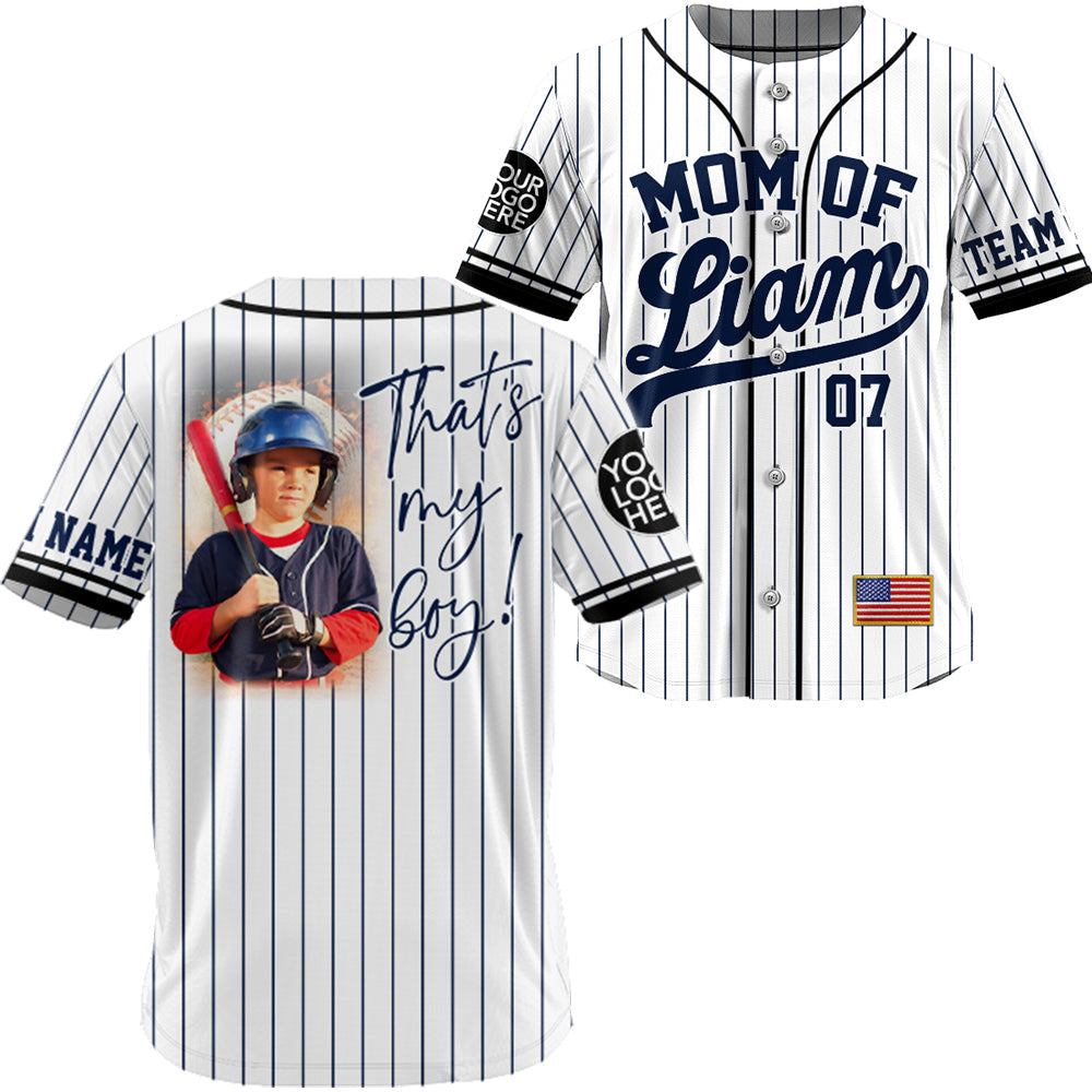 I'll Be Your Biggest Fan, Custom Photo Baseball Game Day Baseball Jersey, Gift For Baseball Lovers A2110