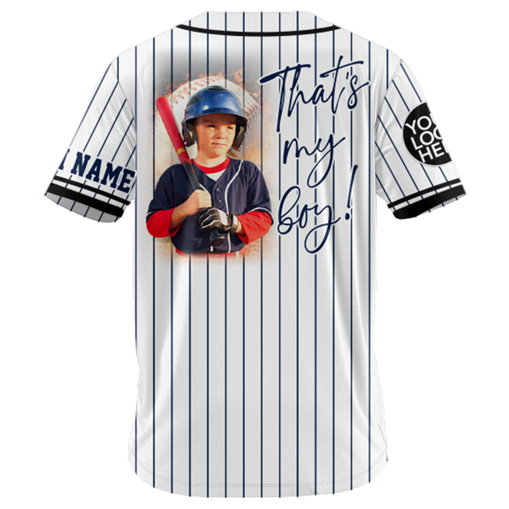 I'll Be Your Biggest Fan, Custom Photo Baseball Game Day Baseball Jersey, Gift For Baseball Lovers A2110